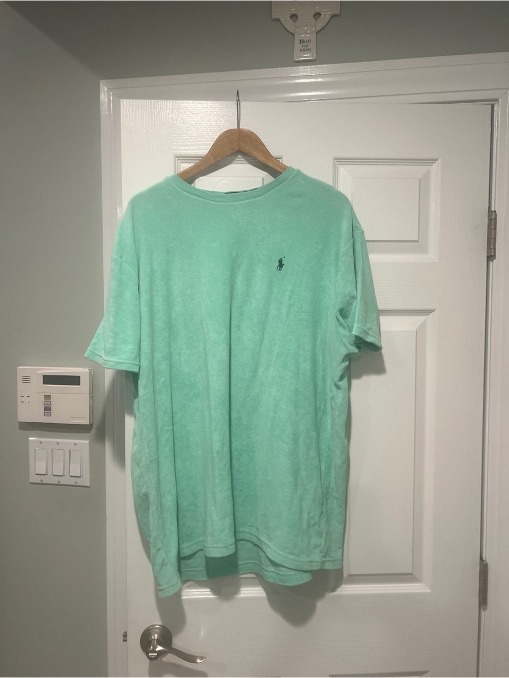 Polo by Ralph Lauren Seafoam Green Terry Cloth Short-Sleeve Tee